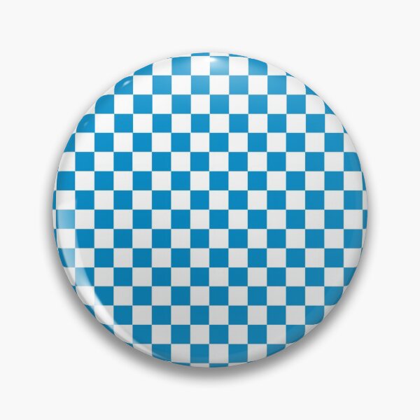 Item preview, Spring Break Blue and White Check Coloured Pattern - Chequered, Checkered, Checks designed and sold by MissCheck.
