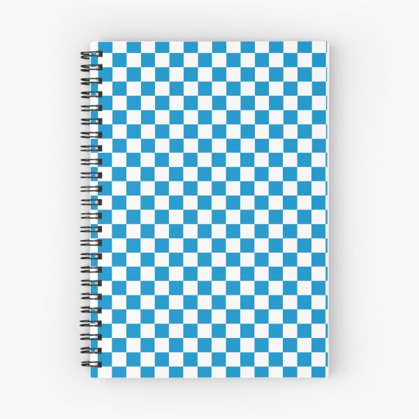 Item preview, Spring Break Blue and White Check Coloured Pattern - Chequered, Checkered, Checks designed and sold by MissCheck.