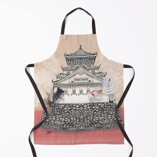 Item preview, Japanese Castle with Goldfishes designed and sold by Audrey Takeshta.