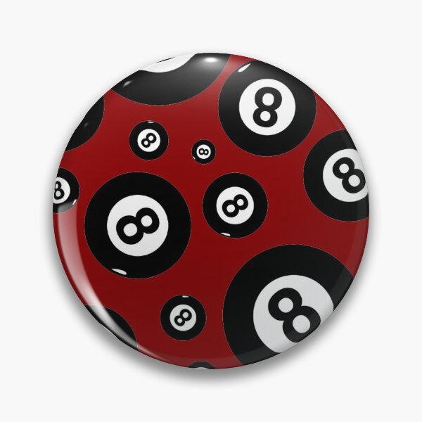 Artikelvorschau, Billard Schwarz 8 Ball 8-Ball Pocket Pool Snooker Rot entworfen und verkauft von Draculaura2009.