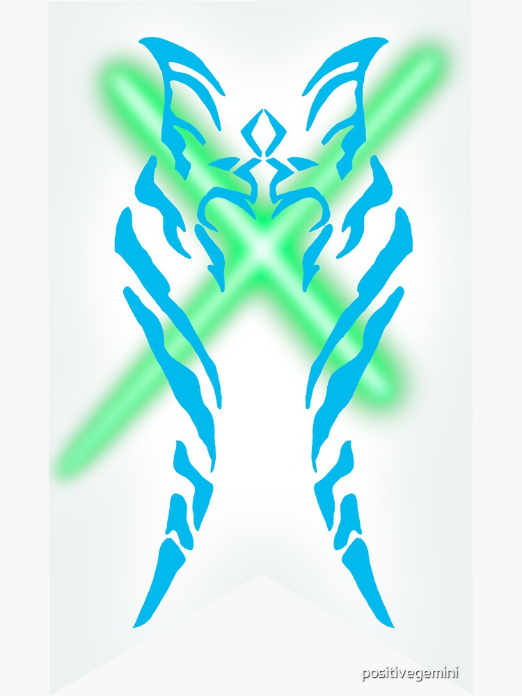 " Ahsoka Tano face markings" Sticker by positivegemini Redbubble