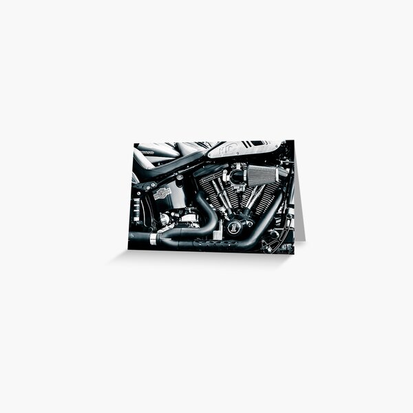 Cartes De Vœux Sur Le Theme Harley Davidson Redbubble