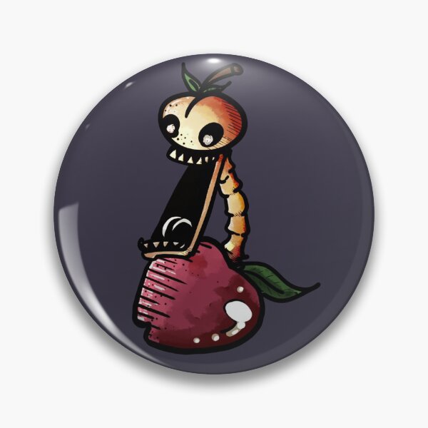 Item preview, The Peach Screaming Skeleton Emerging from Apple (Vertical) designed and sold by coolnessgod.