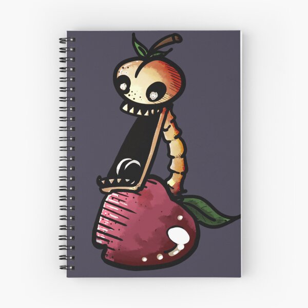 Item preview, The Peach Screaming Skeleton Emerging from Apple (Vertical) designed and sold by coolnessgod.