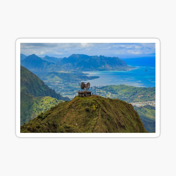 Item preview, Aerial view of Haiku Stairs, in Honolulu Hawaii  designed and sold by SvetlanaSF.