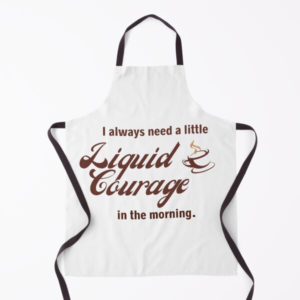 Item preview, I always need a little Liquid Courage Coffee Retro Dark Brown designed and sold by charqui.