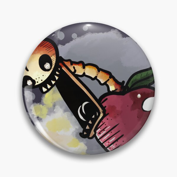 Item preview, The Peach Screaming Skeleton Emerging from Apple (With Water Color Variant) designed and sold by coolnessgod.