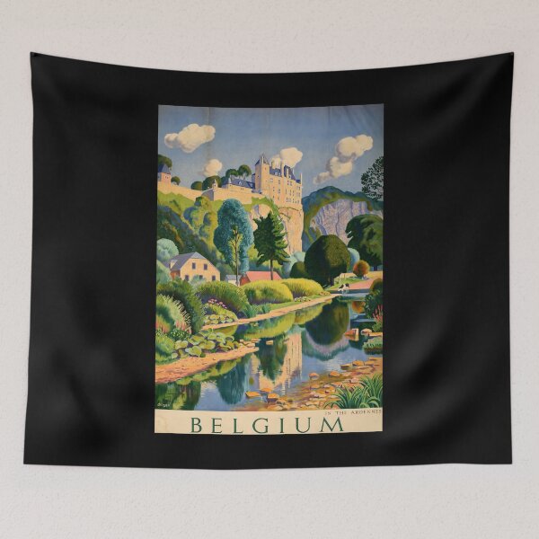 Item preview, retro classic Belgium poster designed and sold by CorasPosters.