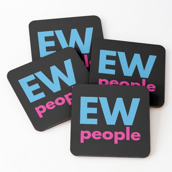 Item preview, Ew people, pink, blue designed and sold by stickmeok.