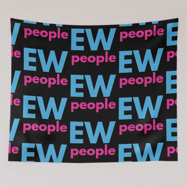 Item preview, Ew people, pink, blue designed and sold by stickmeok.