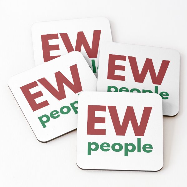 Item preview,  Ew people, pink, blue designed and sold by stickmeok.