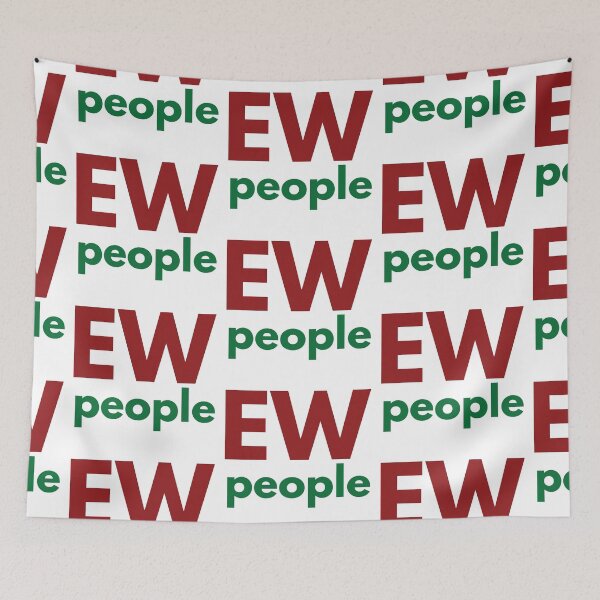 Item preview,  Ew people, pink, blue designed and sold by stickmeok.