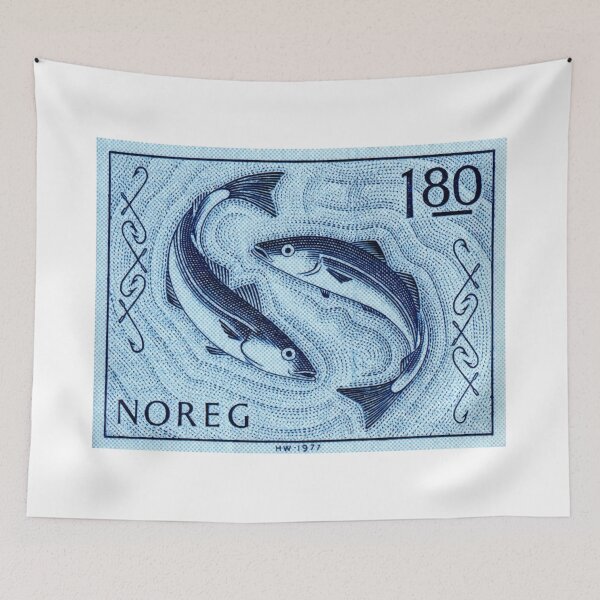 Item preview, 1977 NORWAY Fishing Postage Stamp designed and sold by retrographics.