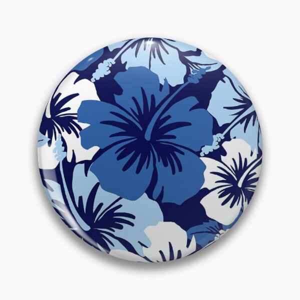 Item preview, Epic Hibiscus Hawaiian Floral Aloha Shirt Print - Blue designed and sold by DriveIndustries.