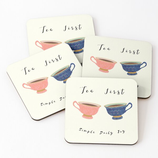Item preview, Two TeaCups -  Simple Daily Joy designed and sold by SimpleDailyJoy.