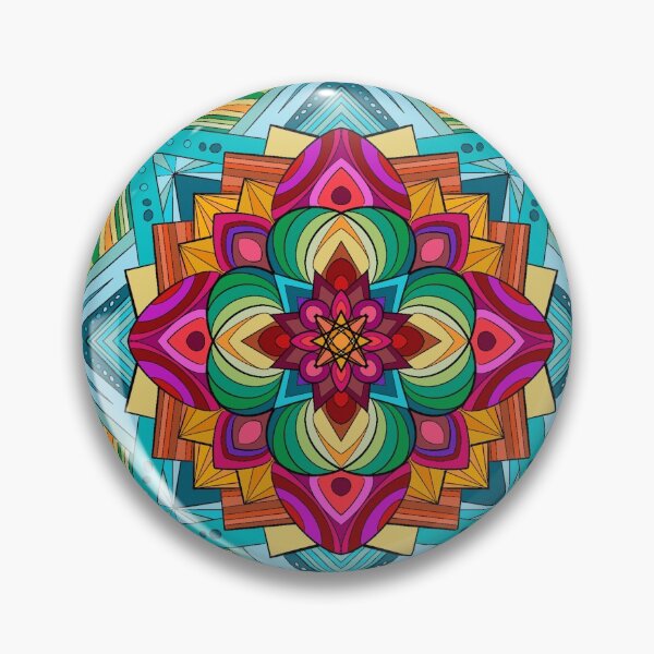 Item preview, Purple and blue psychedelic mandala designed and sold by BirdsongAndBear.