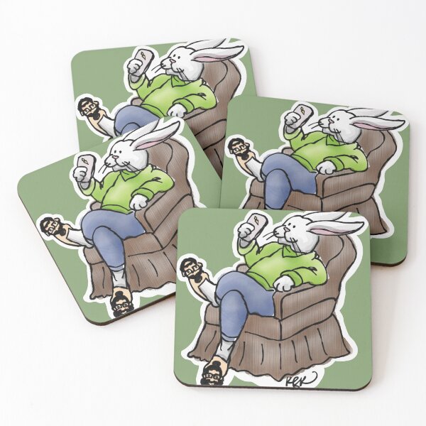 Item preview, Manbunny Slippers designed and sold by Kat Kuo.