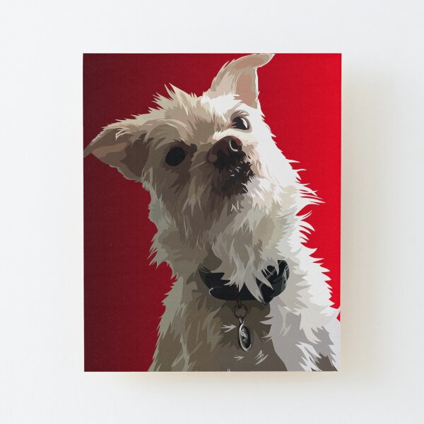 Marshmallow Wood Mounted Print