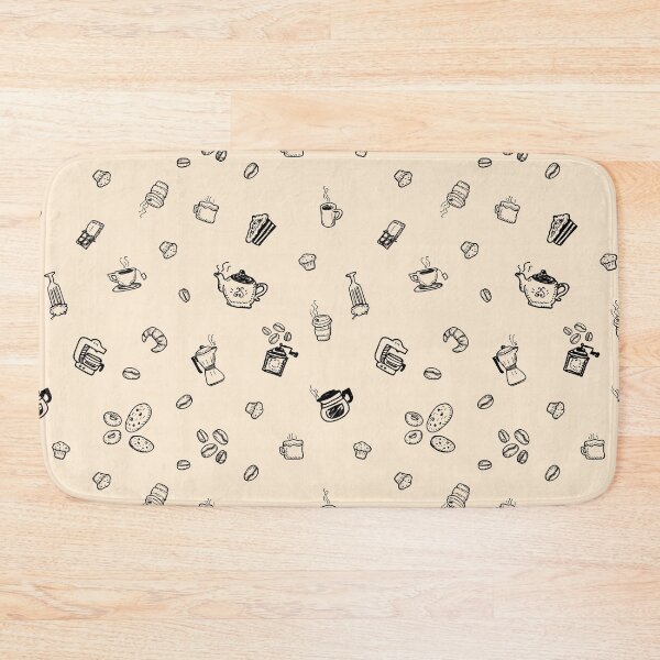 Item preview, Scribble Coffee Items Pattern designed and sold by FriendsList.