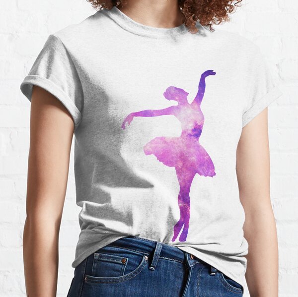 Arabesque With Ballet Terminology Fitted T-shirt Cute Ballet Dance Gift For Girls
