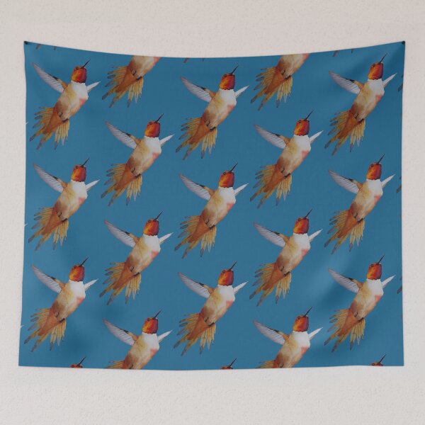 Item preview, Watercolor flying hummingbird ruidoso designed and sold by Meagan Stratton.