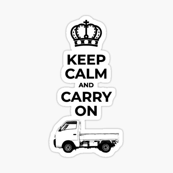Keep Calm and Carry On Sticker