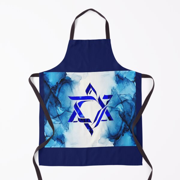 Item preview, HANUKKAH STAR of DAVID Blue Watercolor designed and sold by CreativeTigers.