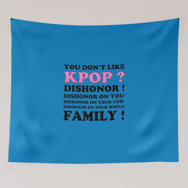 Item preview, DISHONOR ON YOU! - BLUE designed and sold by Kpop Seoul Shop.