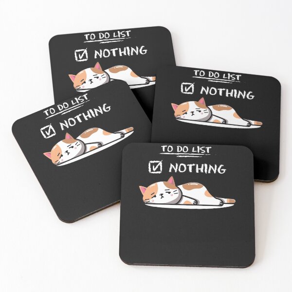 Item preview, To Do List Nothing Sleeping Cat designed and sold by anass002.