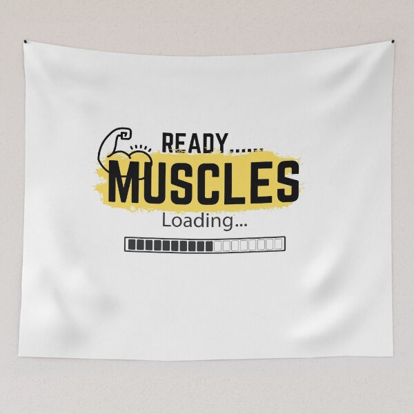 Item preview, Ready Muscles Loading Please Wait Working Out Gym Gift For Husband Brother Dad Him designed and sold by videogames86.