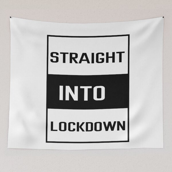 Item preview, White Straight Into Lockdown designed and sold by DamaliePierre.