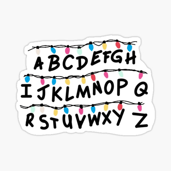 stranger-things-alphabet-christmas-lights-sticker-by-mariehannahh