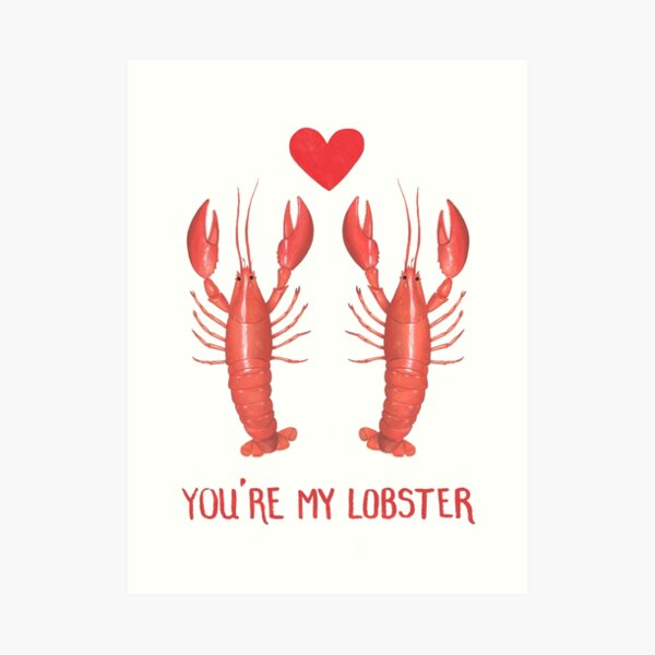 Lobster Love Art Print