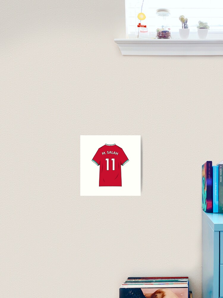 Custom Football Wall Art Liverpool Liverpool Jersey Home 