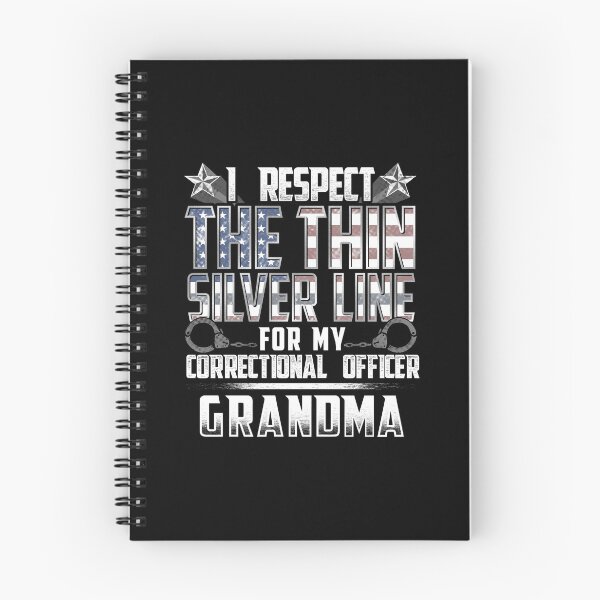 Item preview, Grandma Thin Silver Line Correctional Officer designed and sold by wheedesign.