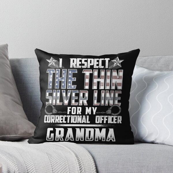 Item preview, Grandma Thin Silver Line Correctional Officer designed and sold by wheedesign.