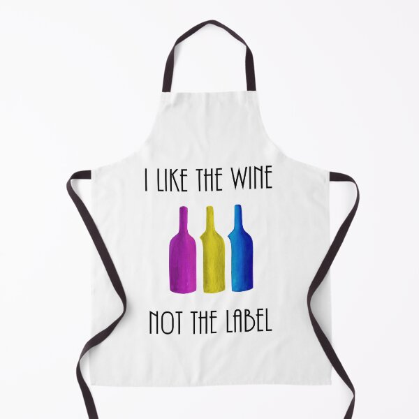 Item preview, I Like the Wine, Not the Label - Pansexual Flag Wine Bottles, David Rose Quote, Schitts Creek - Acrylic Painting Fan Art designed and sold by linbirds.