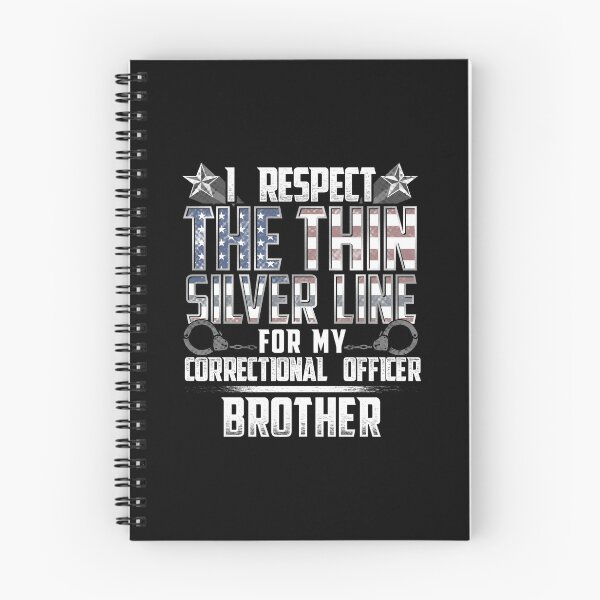 Item preview, Brother Thin Silver Line Correctional Officer designed and sold by wheedesign.