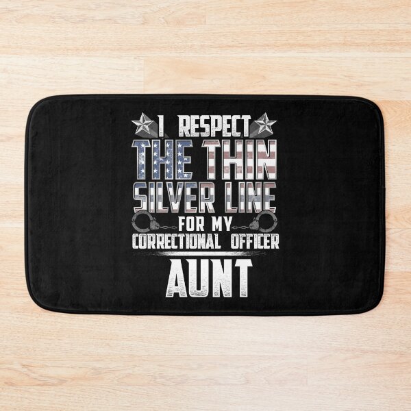 Item preview, Aunt Thin Silver Line Correctional Officer designed and sold by wheedesign.