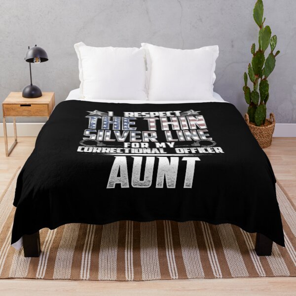 Item preview, Aunt Thin Silver Line Correctional Officer designed and sold by wheedesign.
