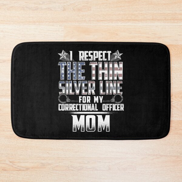 Item preview, Mom Thin Silver Line Correctional Officer designed and sold by wheedesign.