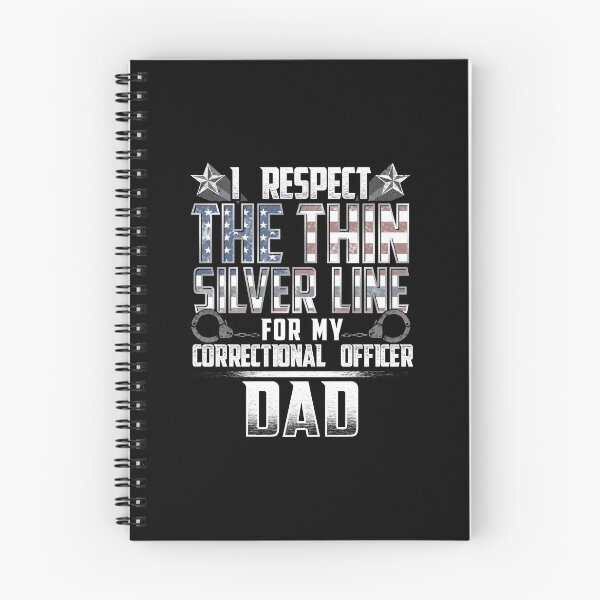 Item preview, Dad Thin Silver Line Correctional Officer designed and sold by wheedesign.