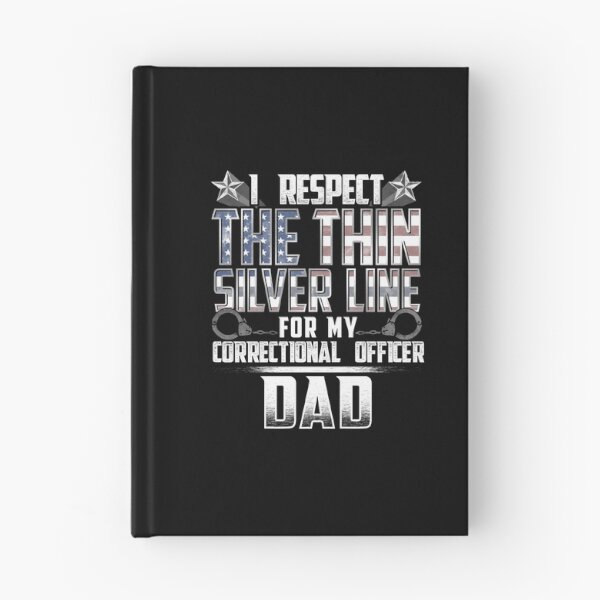 Item preview, Dad Thin Silver Line Correctional Officer designed and sold by wheedesign.