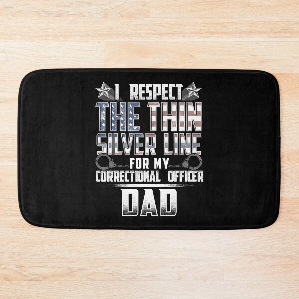 Item preview, Dad Thin Silver Line Correctional Officer designed and sold by wheedesign.