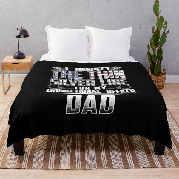 Item preview, Dad Thin Silver Line Correctional Officer designed and sold by wheedesign.