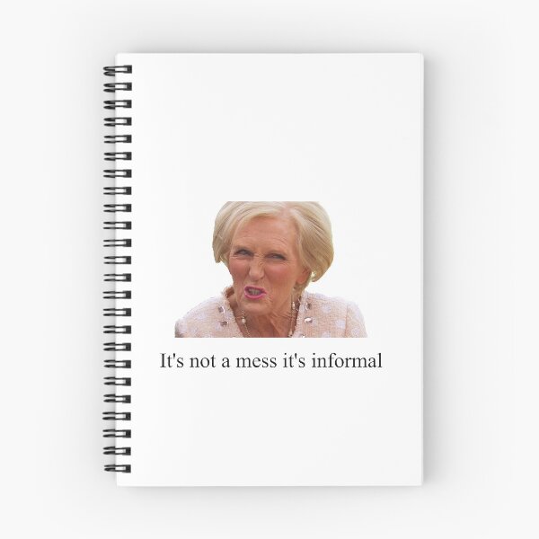 Item preview, Mary Berry mess quote designed and sold by TheBritishShop.