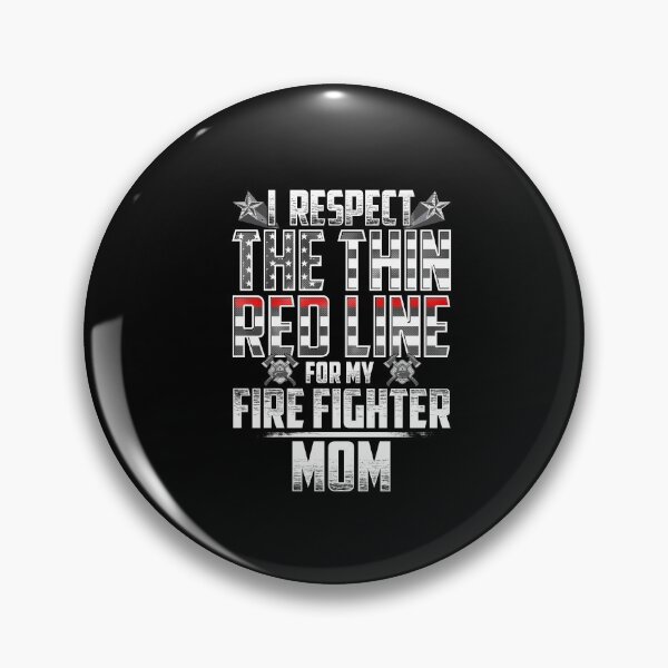 Item preview, Mom Fire Fighter Thin Red Line designed and sold by wheedesign.