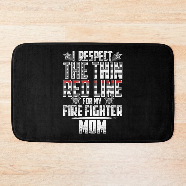 Item preview, Mom Fire Fighter Thin Red Line designed and sold by wheedesign.