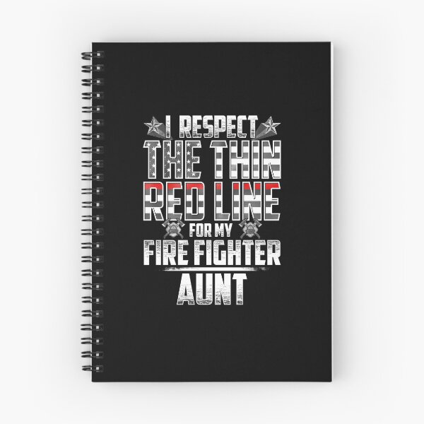 Item preview, Aunt Fire Fighter Thin Red Line designed and sold by wheedesign.