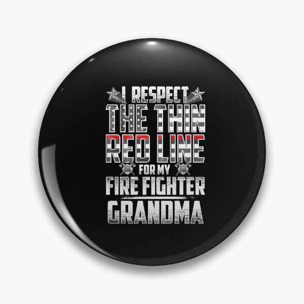 Item preview, Grandma Fire Fighter Thin Red Line designed and sold by wheedesign.